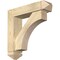Ekena Millwork Westlake Arts and Crafts Rough Sawn Bracket w/ Offset Brace, Douglas Fir, 6"W x 24"D x 24"H BKT0604X24X24WTL03RDF - alternate 1